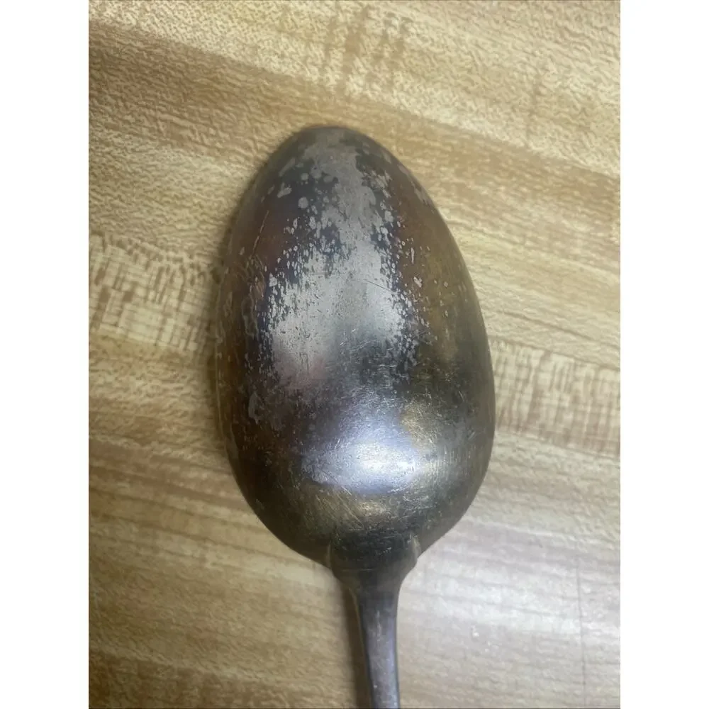 Vintage 1860 SHELL Pattern Silverplate Flatware Serving SPOON by Wm Rogers
